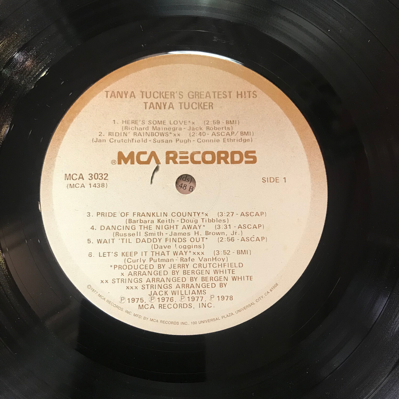 Tanya Tucker - Greatest Hits - MCA 3032 - Vinyl LP (USED)