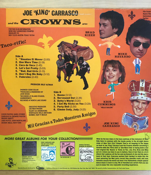 Joe “King” Carrasco - Joe "King" Carrasco And The Crowns - HNBL1308 - Vinyl LP (USED)
