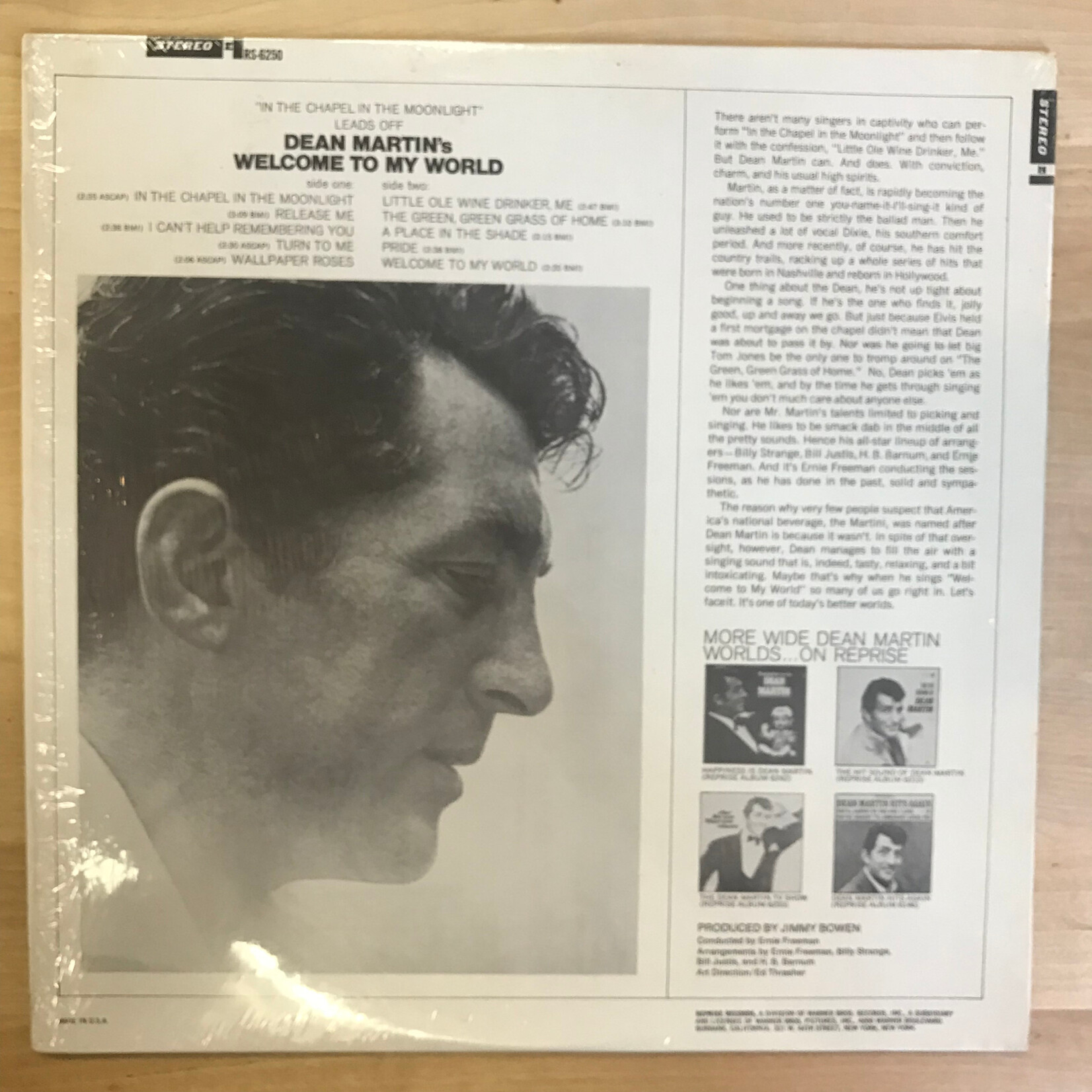 Dean Martin - Welcome To My World - RS6250 - Vinyl LP (USED)