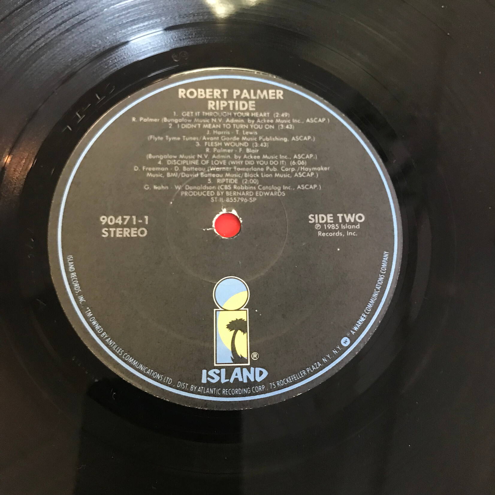 Robert Palmer - Riptide - 90471 1 - Vinyl LP (USED)