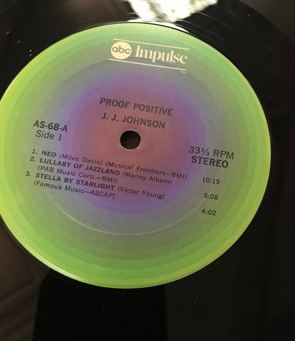 J.J. Johnson - Proof Positive - A68 - Vinyl LP (USED)