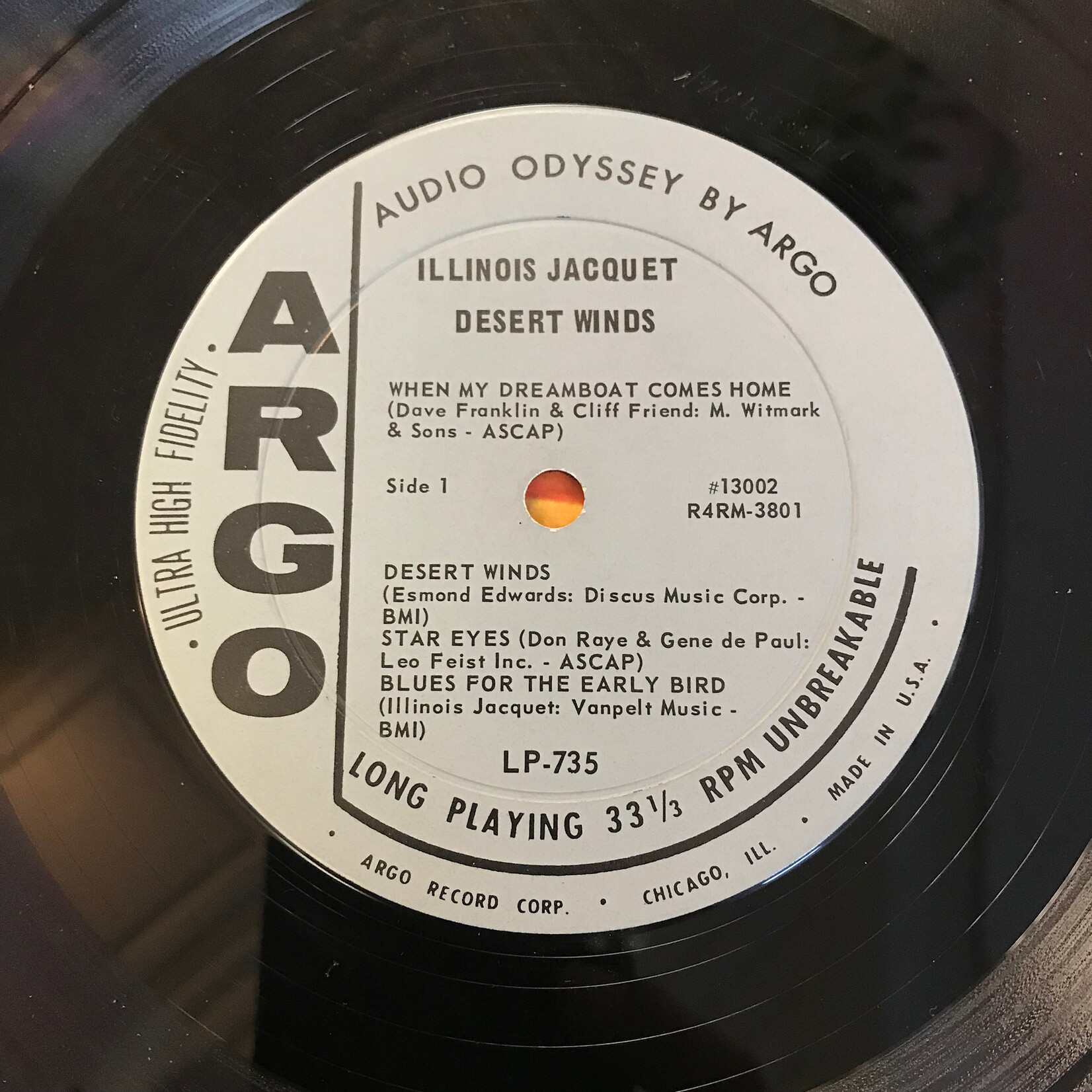 Illinois Jacquet (w/ Kenny Burrell) - Desert Winds - LP735 - Vinyl LP (USED)