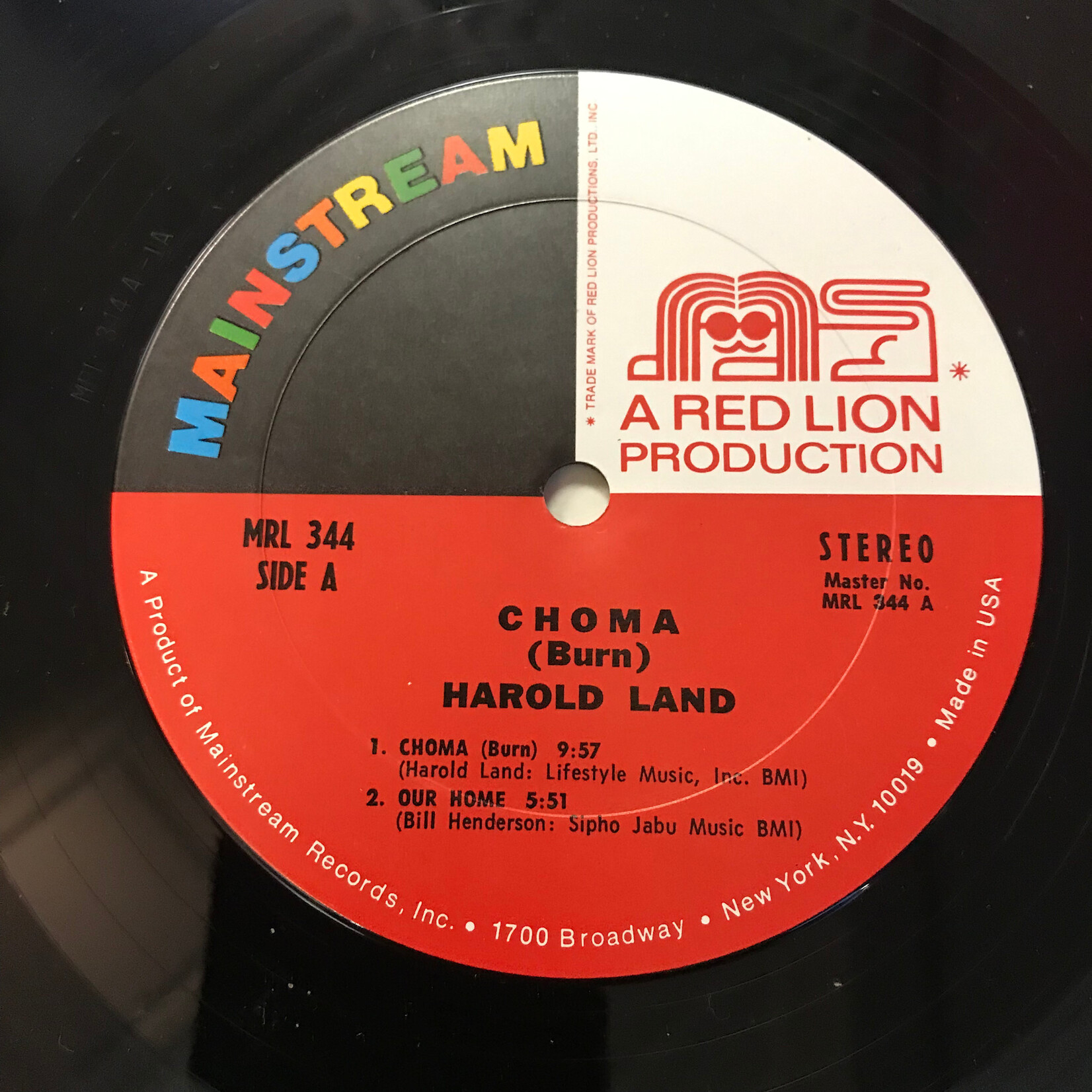 Harold Land - Choma (Burn) - MRL 344 - Vinyl LP (USED)