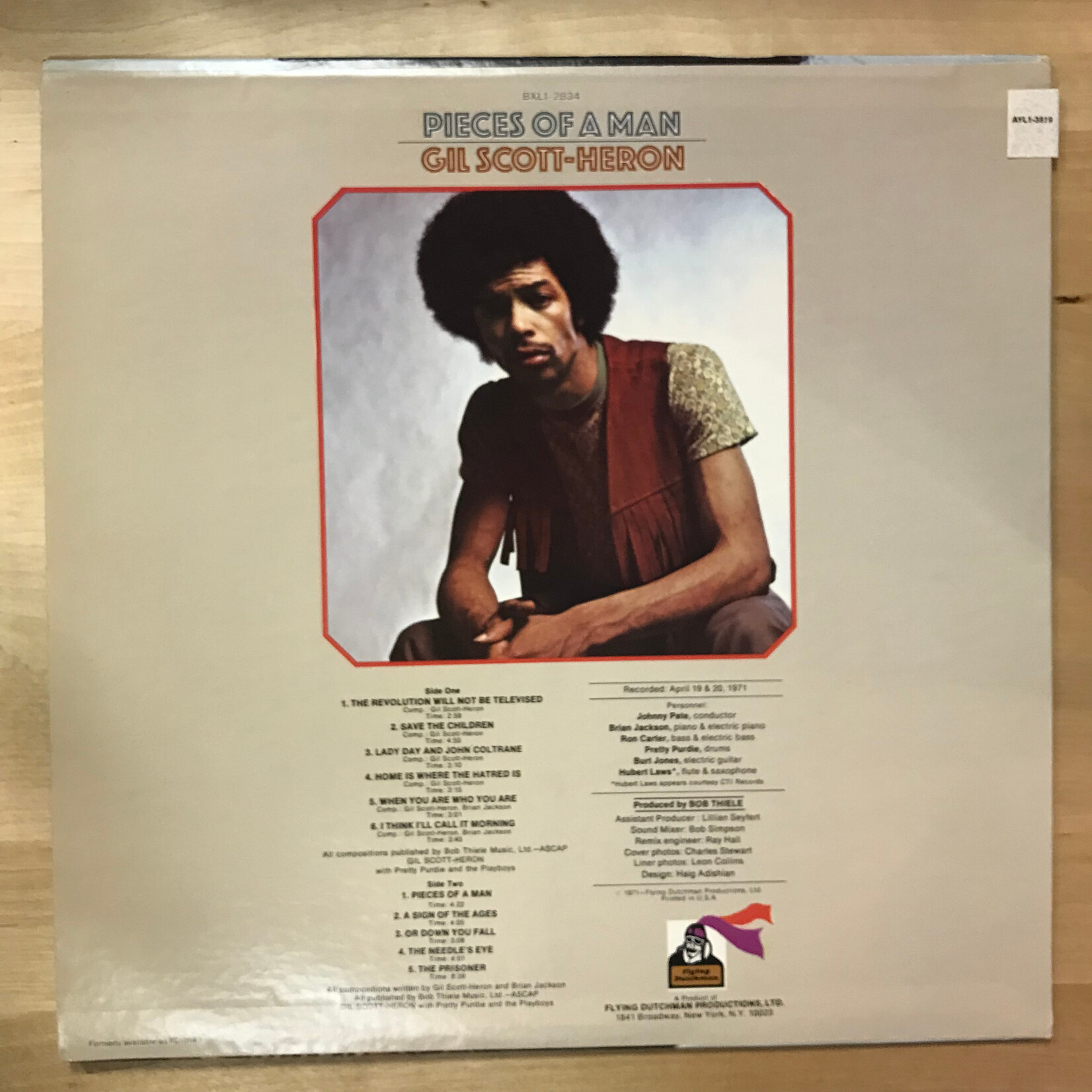 Gil Scott-Heron - Pieces Of A Man (RE) - AYL1 3819 / BXL1 2834 - Vinyl LP (USED)