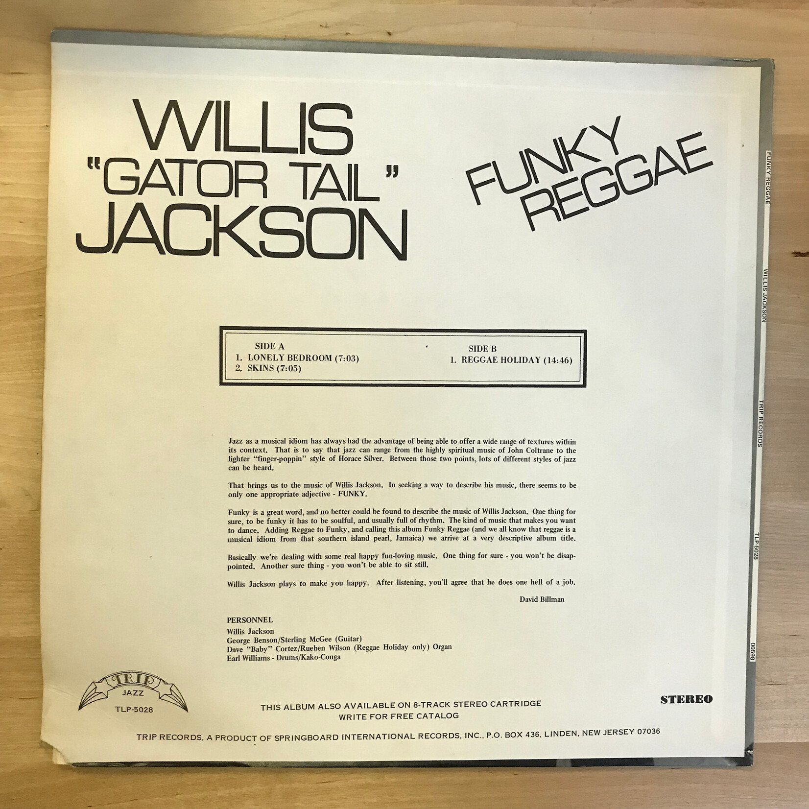 Willis Jackson - Funky Reggae - TLP 5028 - Vinyl LP (USED)