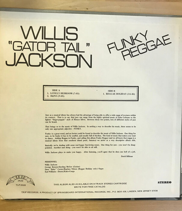 Willis Jackson - Funky Reggae - TLP 5028 - Vinyl LP (USED)
