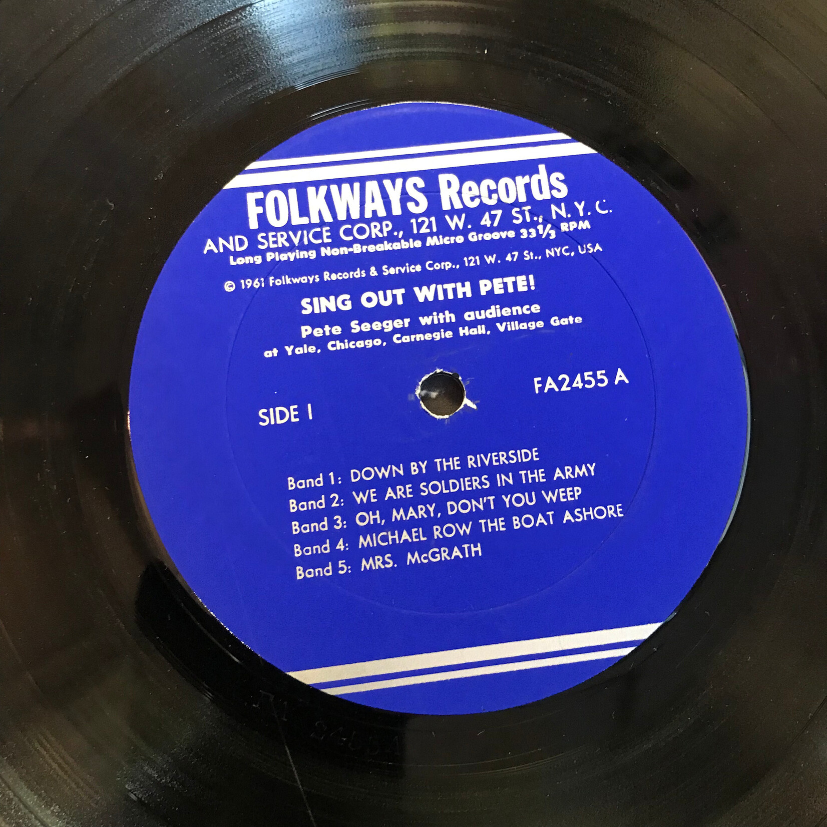 Pete Seeger - Sing Out With Pete - FA2455 - Vinyl LP (USED)