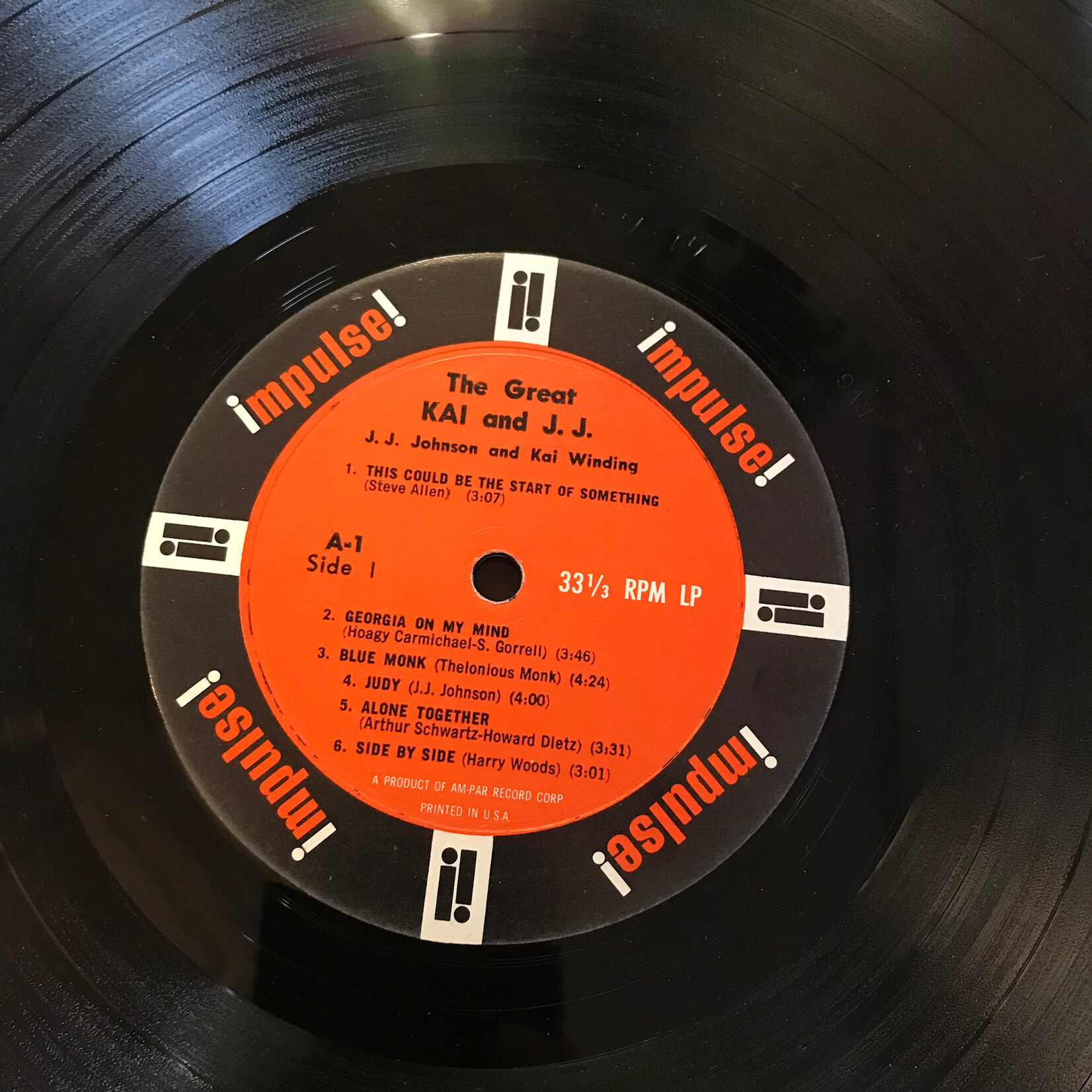 J.J. Johnson & Kai Winding – The Great Kai & J. J. - A1 - Vinyl LP (USED)