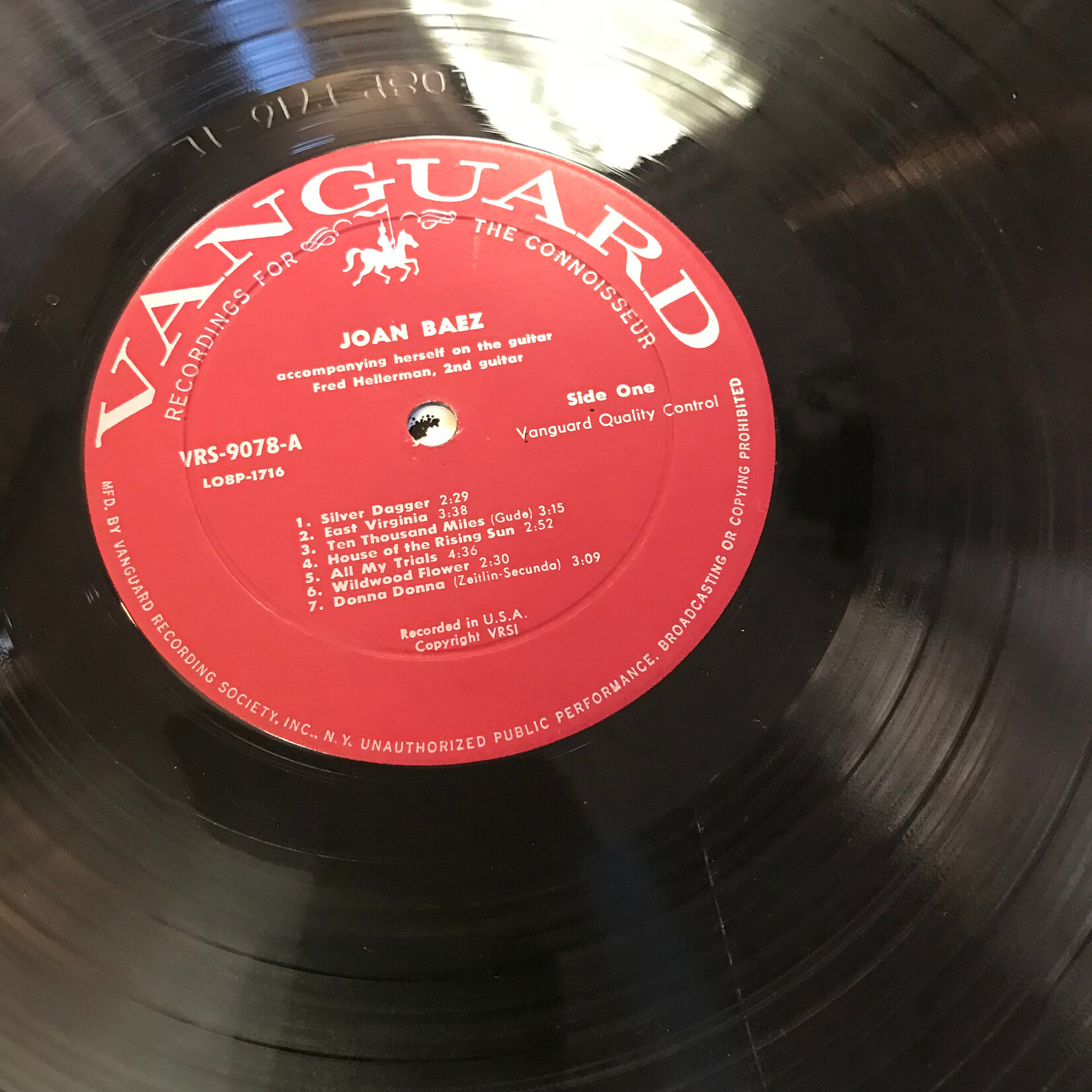 Joan Baez - Joan Baez - VRS 9078 - Vinyl LP (USED)