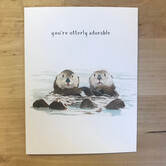 Otter Half (Otterly Adorable) - Love, Wedding & Anniversary Card - Greeting Card (NEW)
