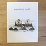 Otter Half (Otterly Adorable) - Love, Wedding & Anniversary Card - Greeting Card (NEW)