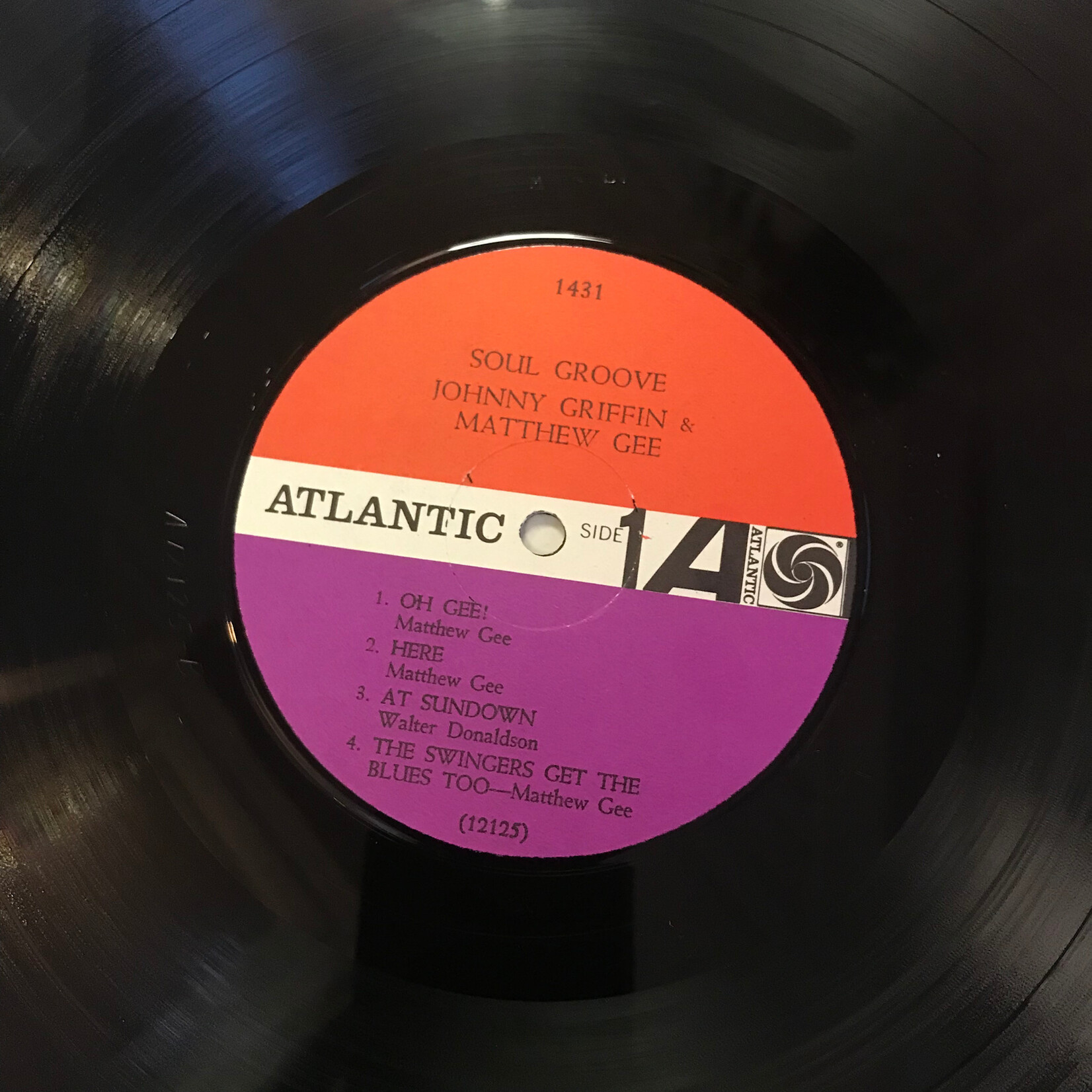 Johnny Griffin & Matthew Gee - Soul Groove - 1431 - Vinyl LP (USED)
