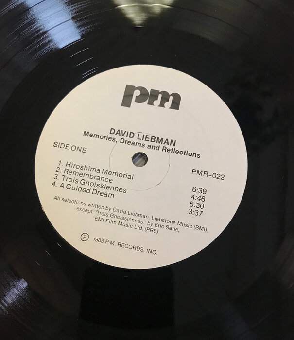 David Liebman - Solo: Memories, Dreams And Reflections - PMR 022 - Vinyl LP (USED)