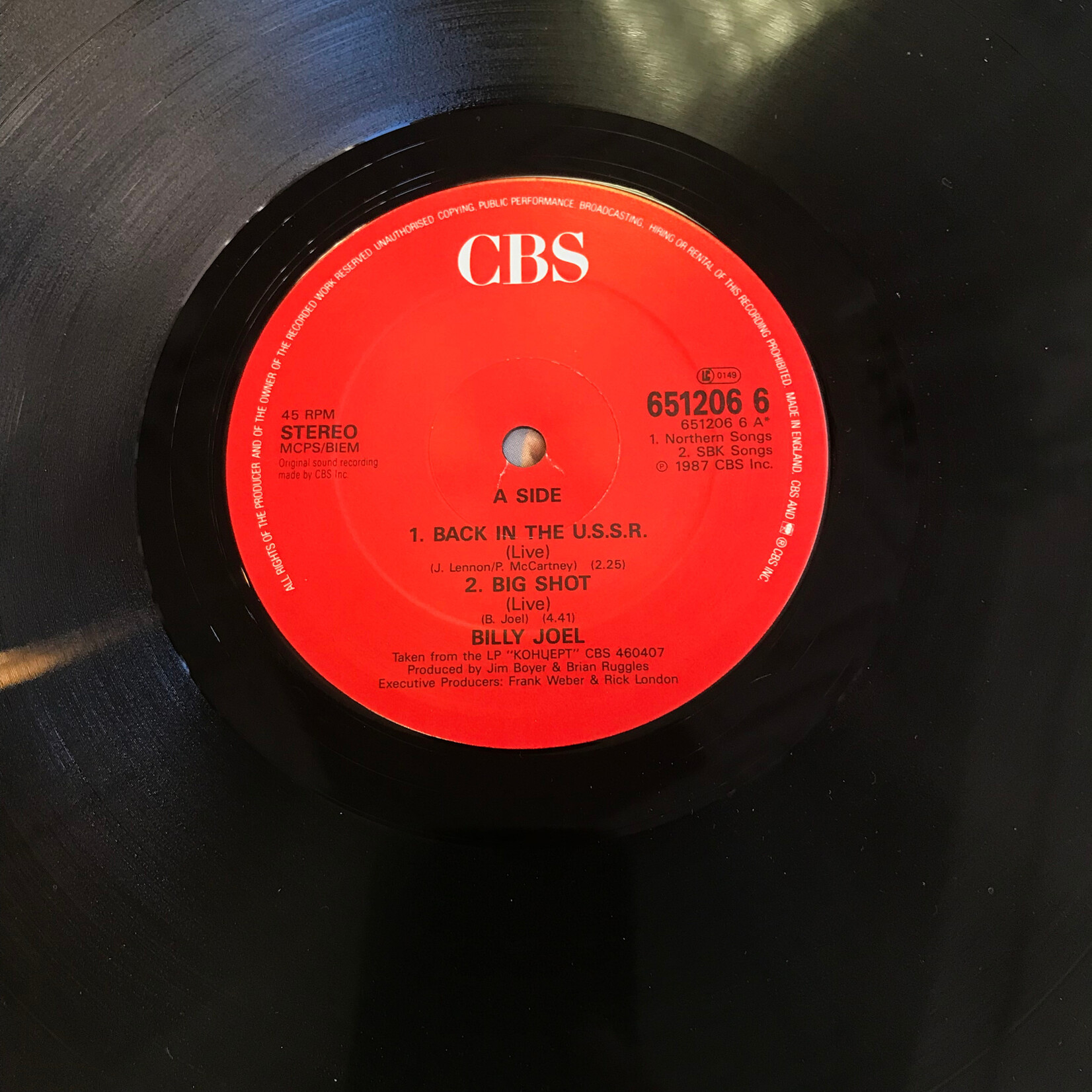 Billy Joel - Back In The U.S.S.R. - 651206 6 - Vinyl LP (USED)
