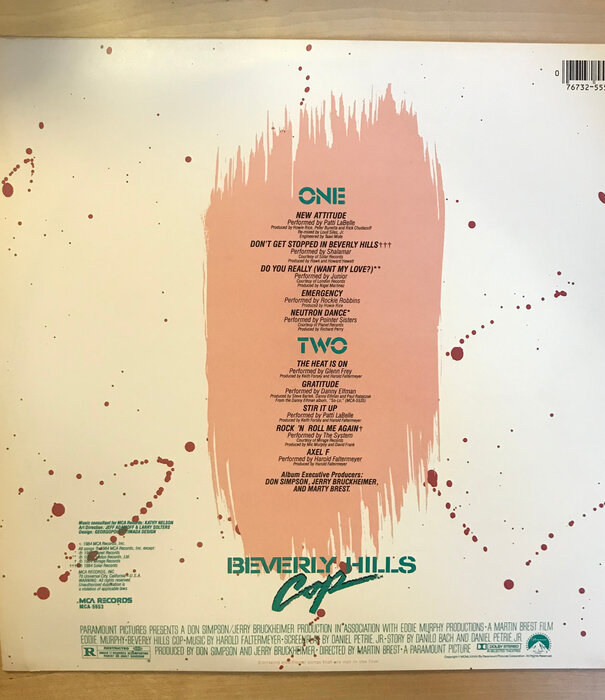 Beverly Hills Cop - Music From The Motion Picture Soundtrack - MCA 5553 - Vinyl LP (USED)