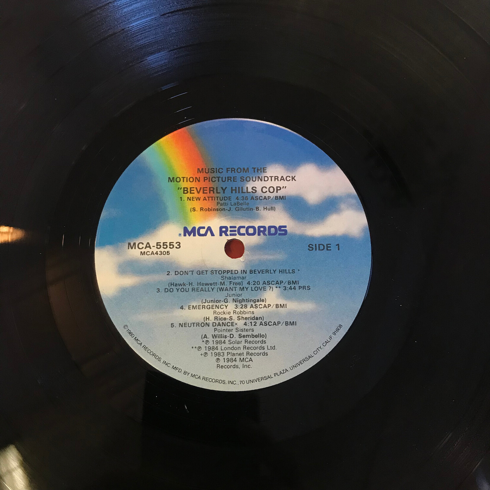 Beverly Hills Cop - Music From The Motion Picture Soundtrack - MCA 5553 - Vinyl LP (USED)