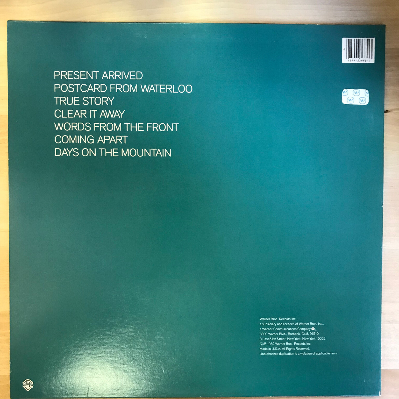 Tom Verlaine - Words From The Front - BSK3685 - Vinyl LP (USED)