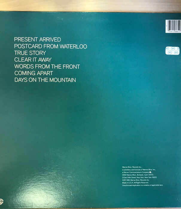 Tom Verlaine - Words From The Front - BSK3685 - Vinyl LP (USED)