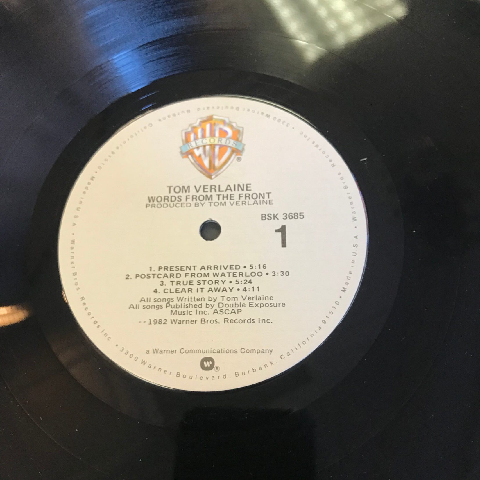 Tom Verlaine - Words From The Front - BSK3685 - Vinyl LP (USED)