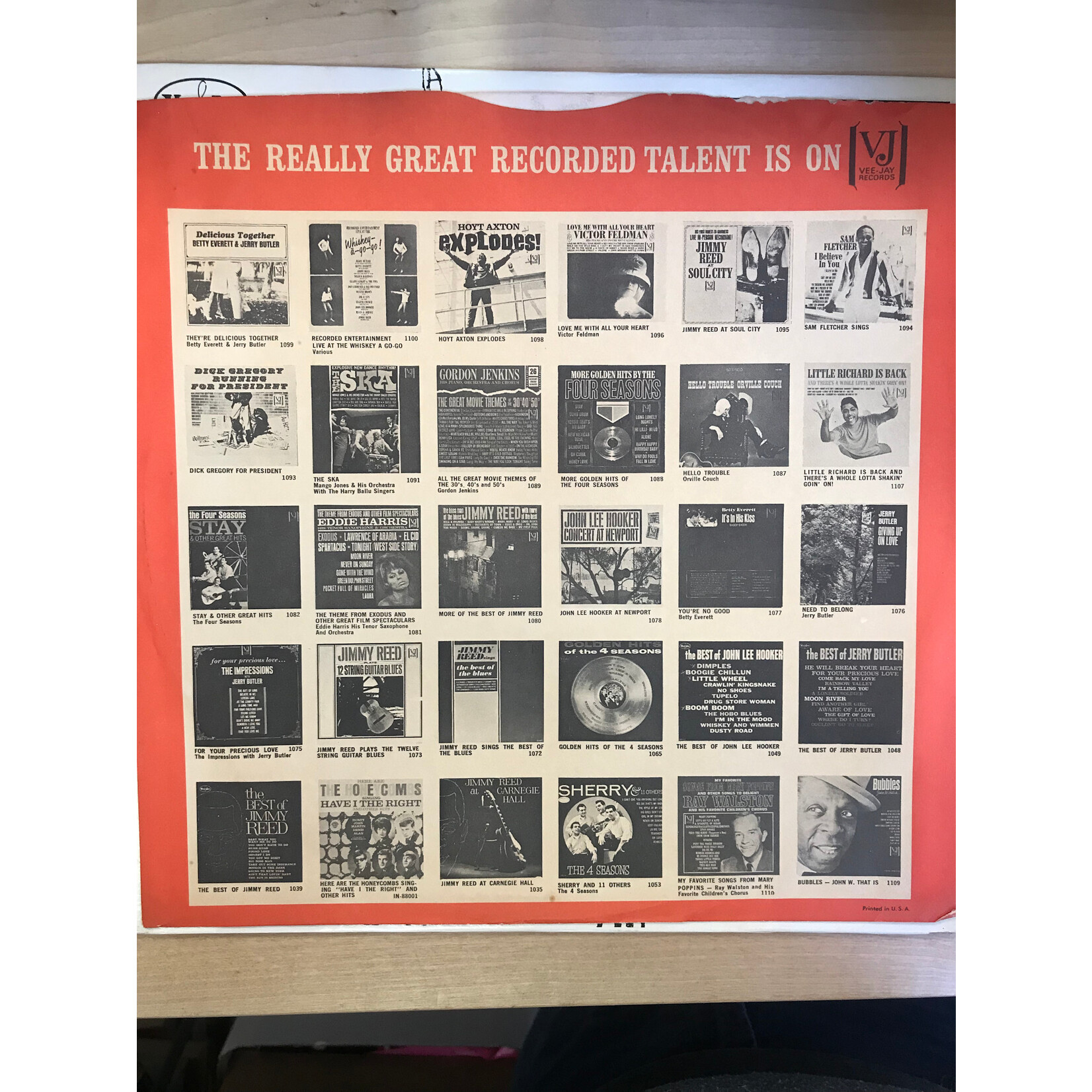 John Lee Hooker - On Campus - VJLP1066 - Vinyl LP (USED)