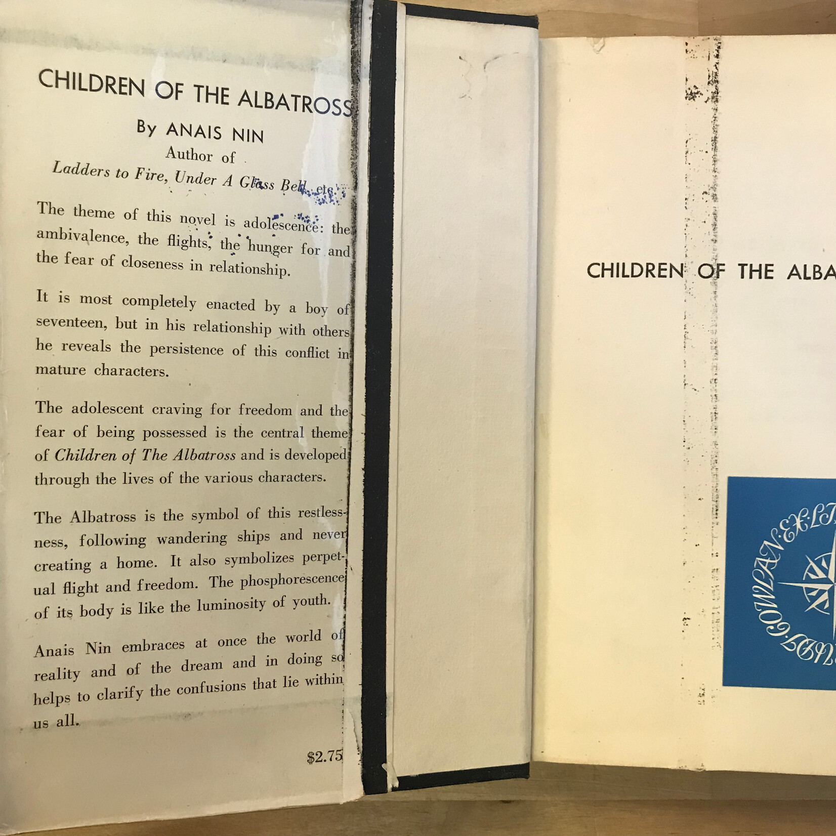 Anais Nin - Children Of The Albatross (FIRST EDITION) - Hardback (USED)