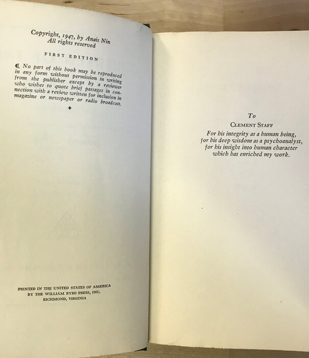 Anais Nin - Children Of The Albatross (FIRST EDITION) - Hardback (USED)