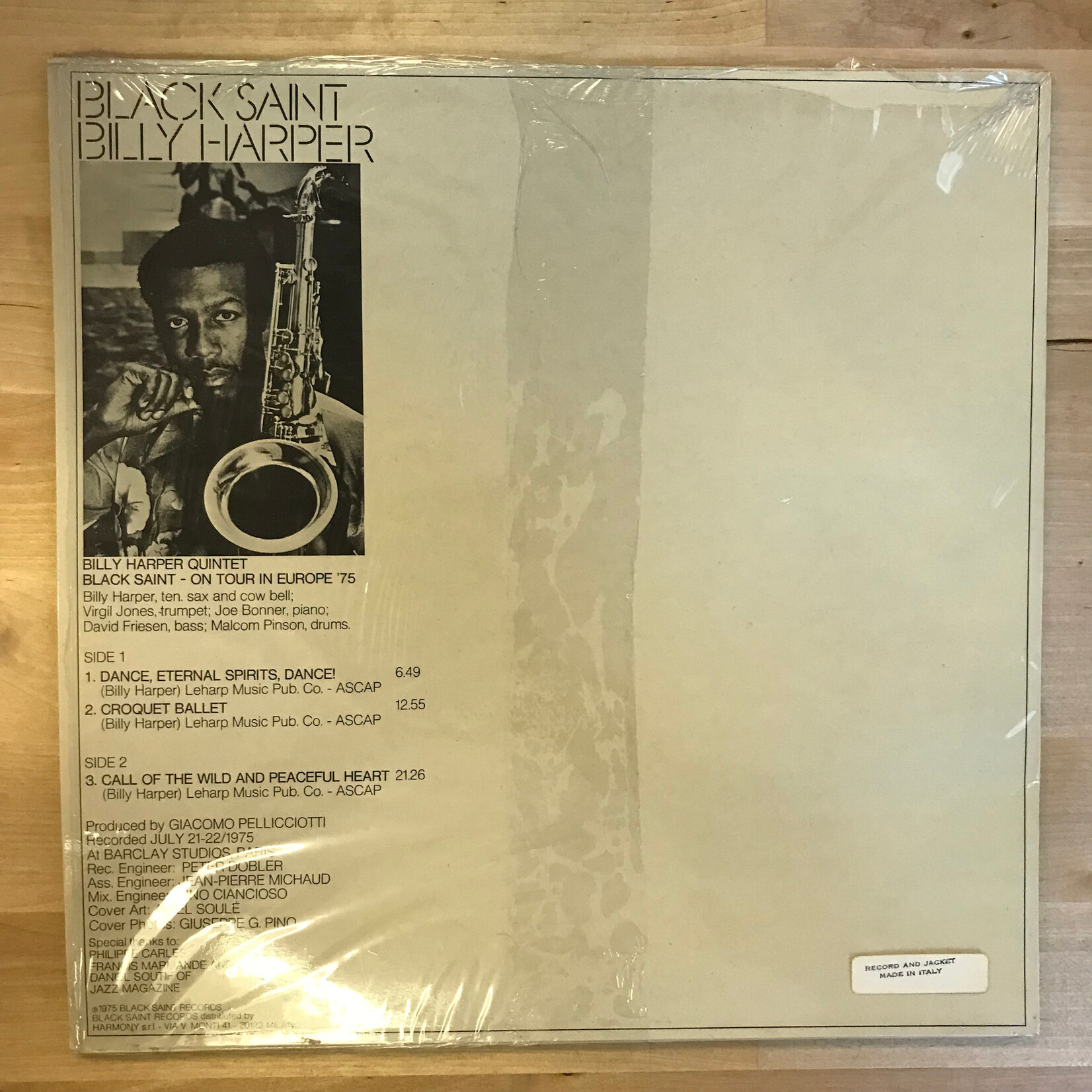 Billy Harper - Black Saint - BSR 0001 - Vinyl LP (USED)