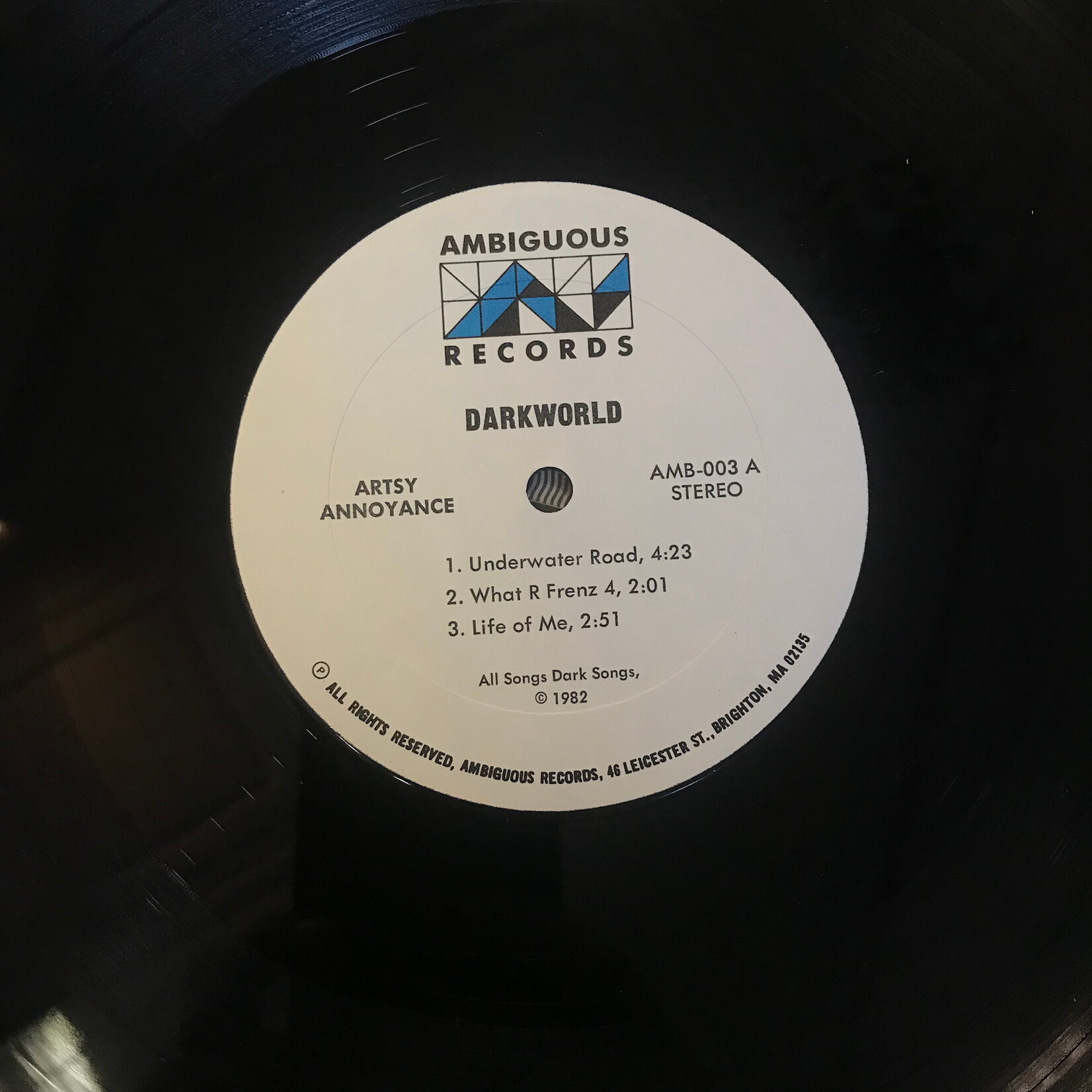 Darkworld - Darkworld - AMB003 - Vinyl LP (USED)