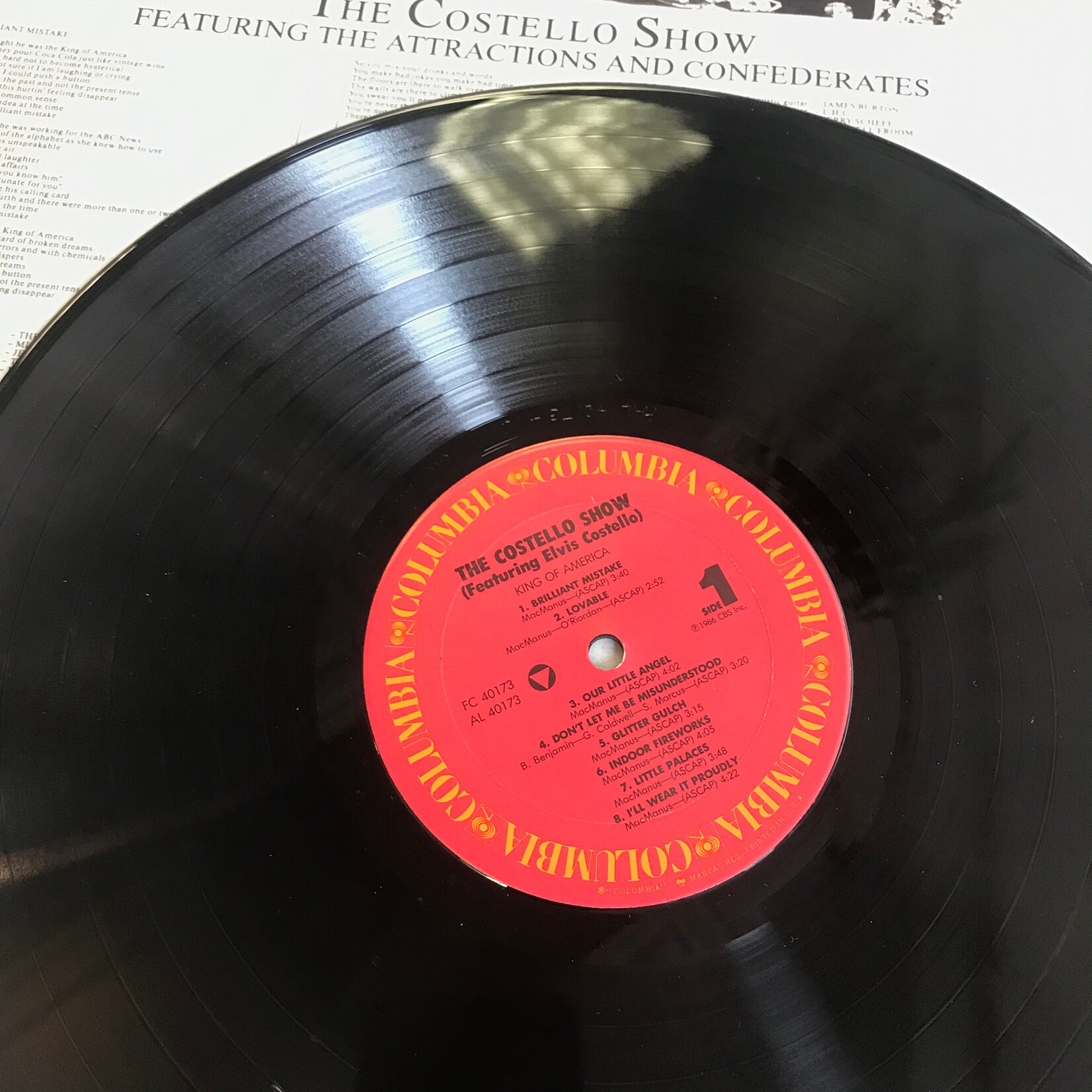 Elvis Costello - King Of America - FC40173 - Vinyl LP (USED)