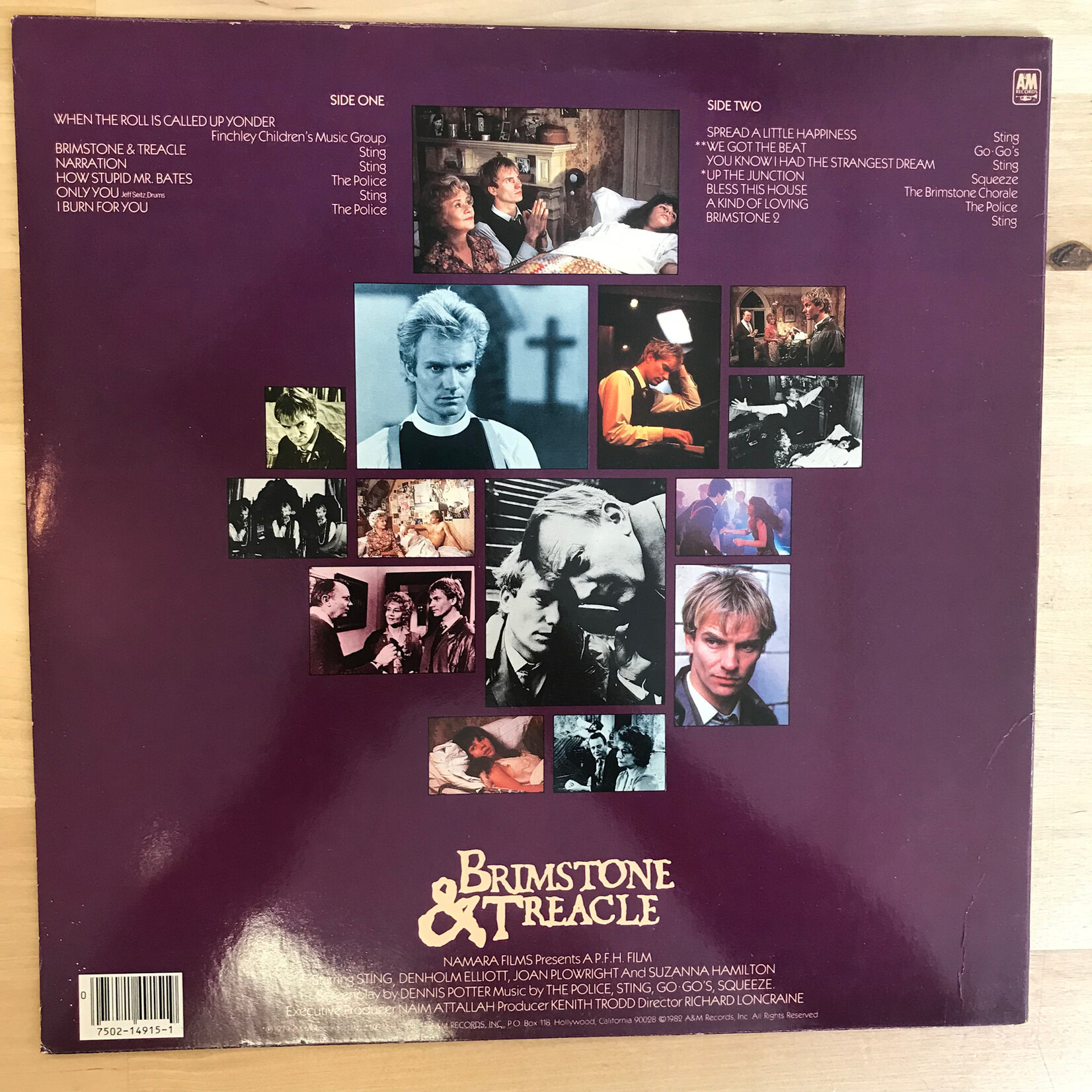 Brimstone & Treacle - Original Soundtrack Album - SP 4915 - Vinyl LP (USED)