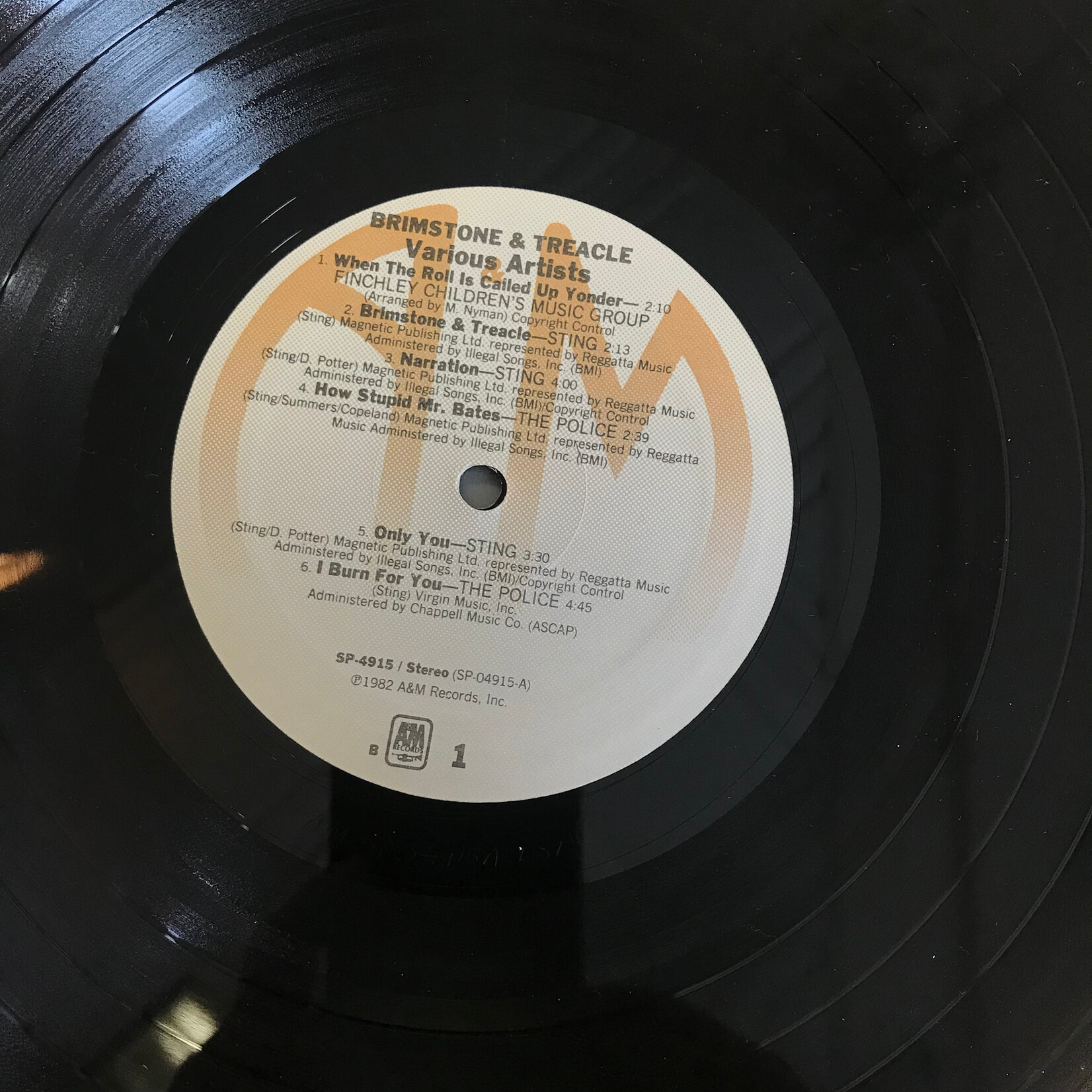 Brimstone & Treacle - Original Soundtrack Album - SP 4915 - Vinyl LP (USED)