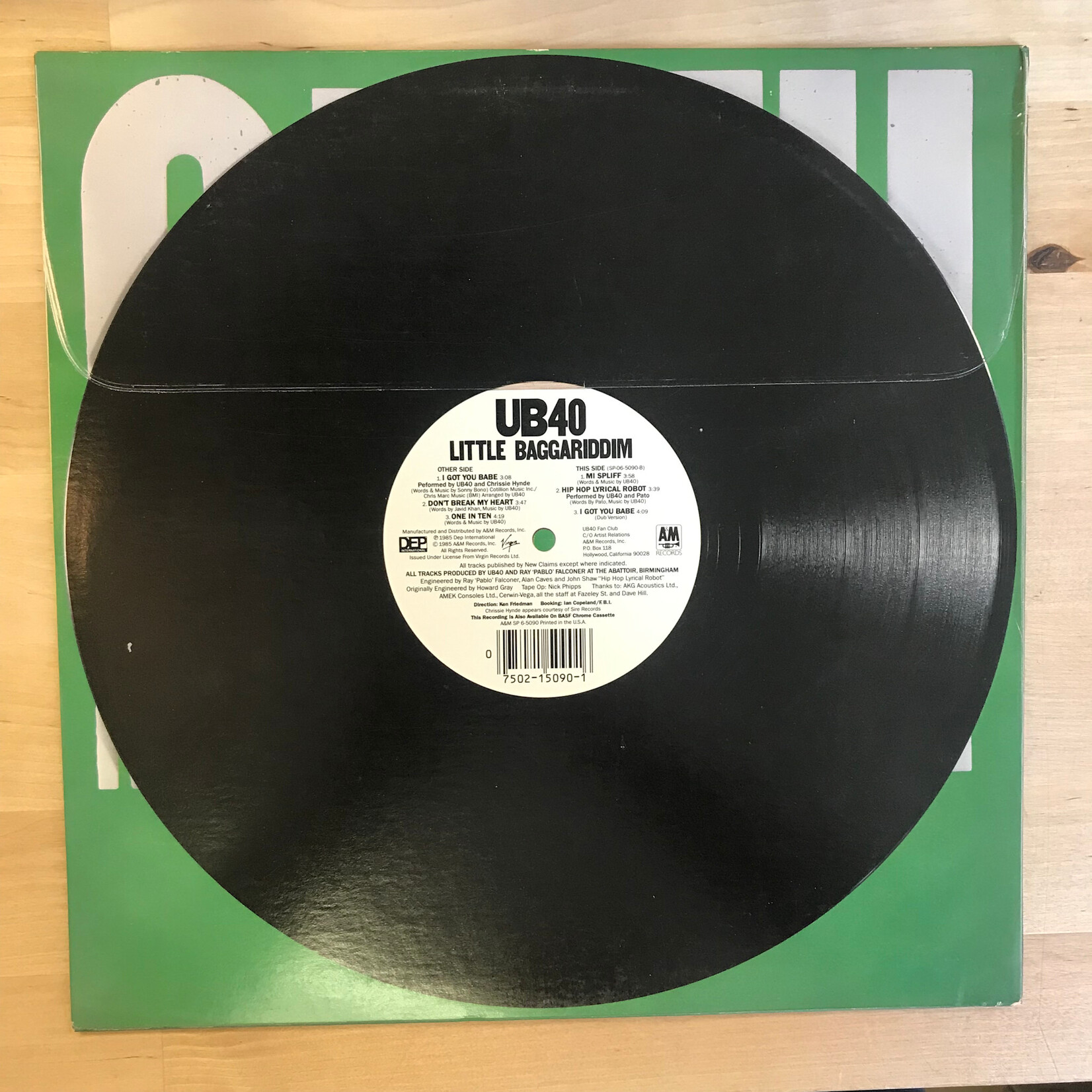 UB40 - Little Baggariddim - SP 6 5090 - Vinyl LP (USED)