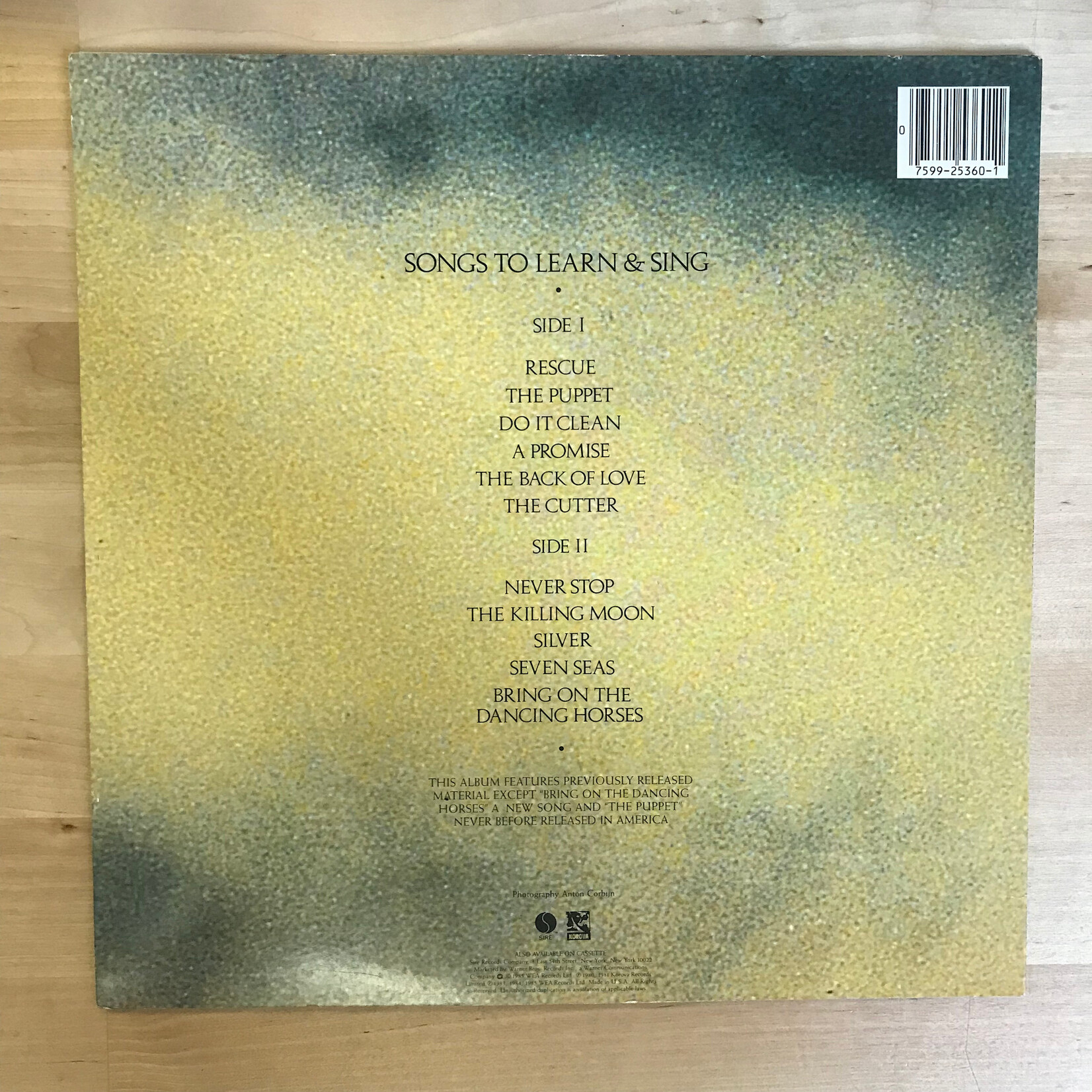 Echo & The Bunnymen - Songs To Learn And Sing - 25360 - Vinyl LP (USED)