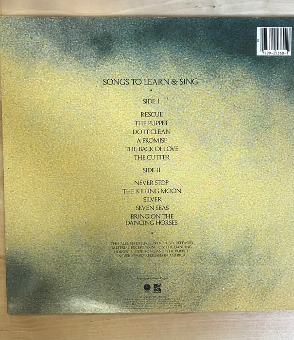 Echo & The Bunnymen - Songs To Learn And Sing - 25360 - Vinyl LP (USED)