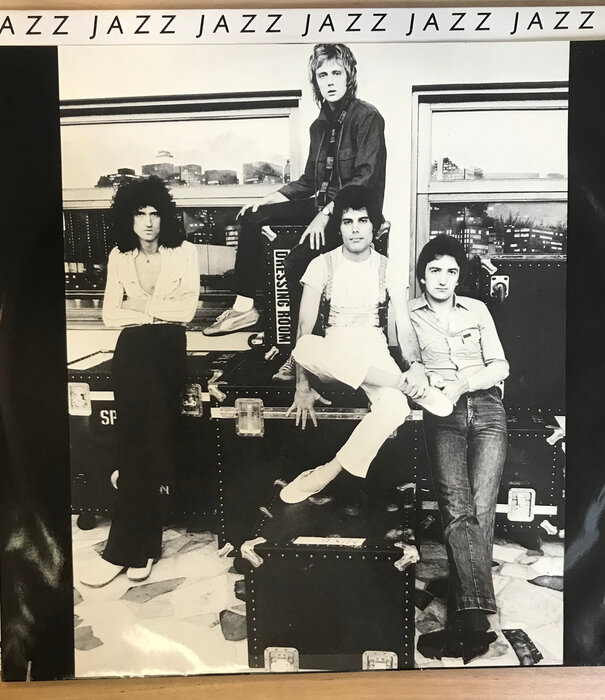 Queen - Jazz (w/ Poster) - 6E 166 - Vinyl LP (USED)