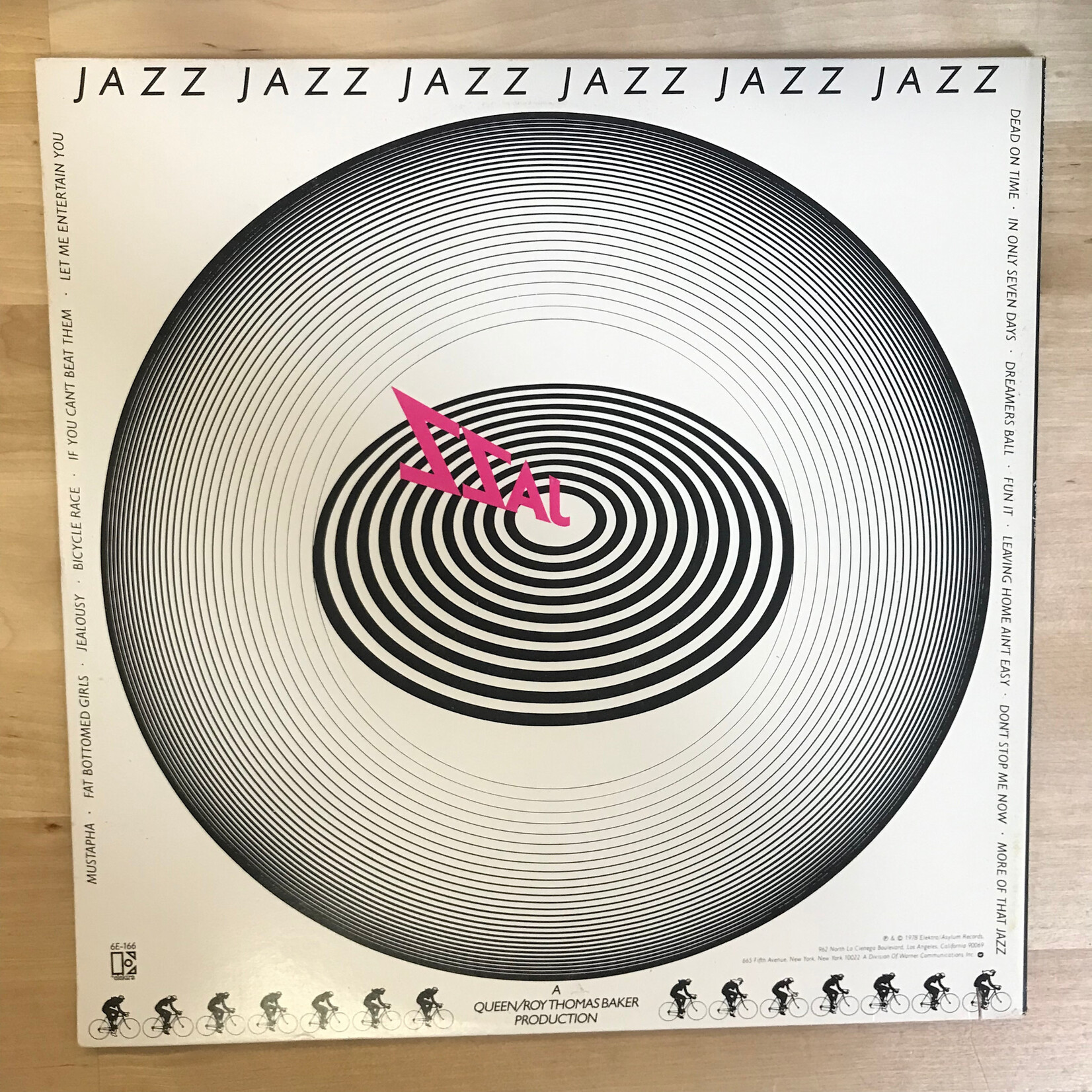 Queen - Jazz (w/ Poster) - 6E 166 - Vinyl LP (USED)