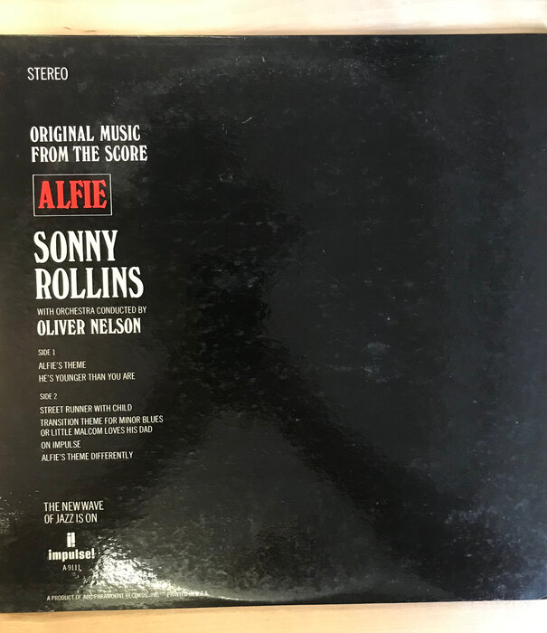 Sonny Rollins - Alfie - A9111 - Vinyl LP (USED)