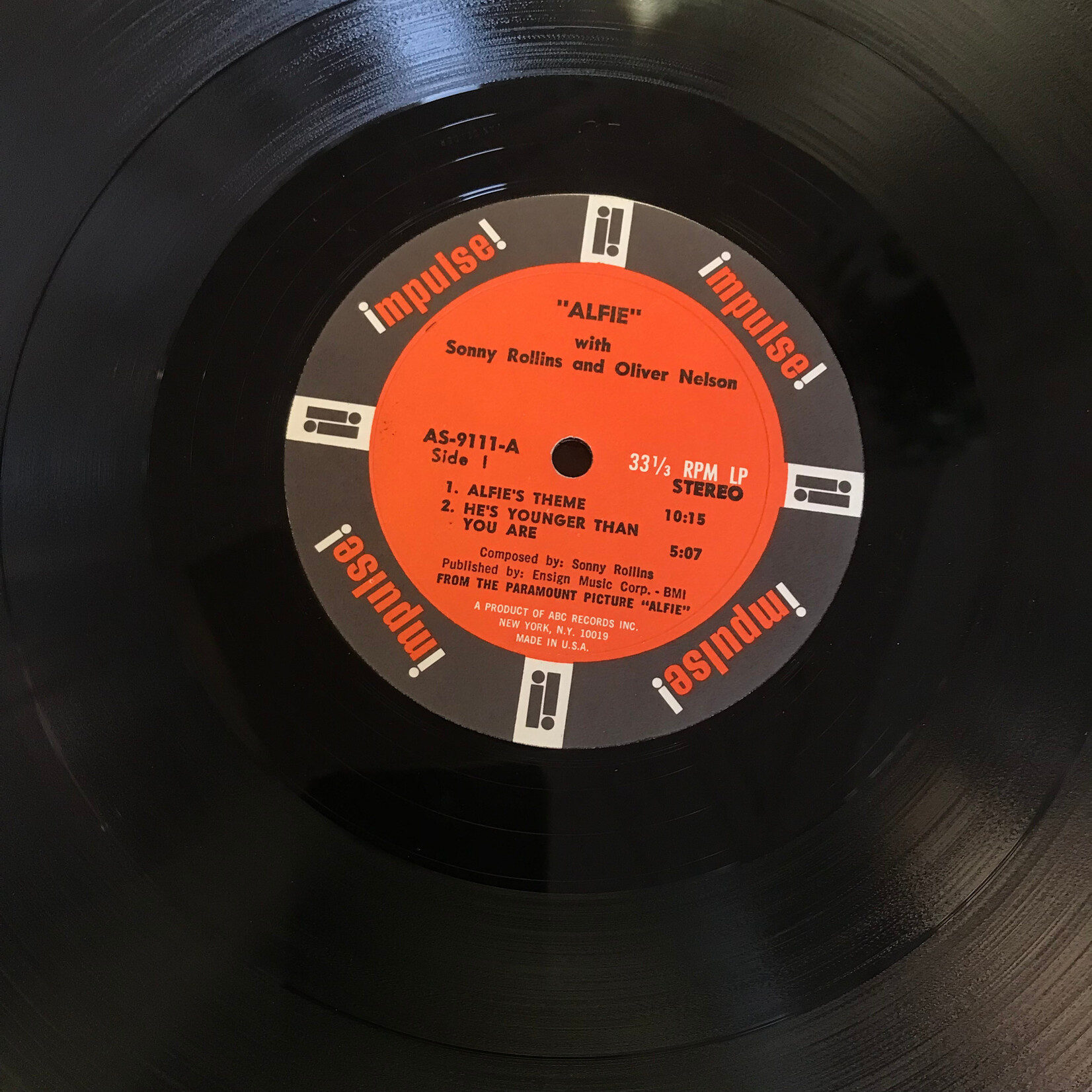 Sonny Rollins - Alfie - A9111 - Vinyl LP (USED)
