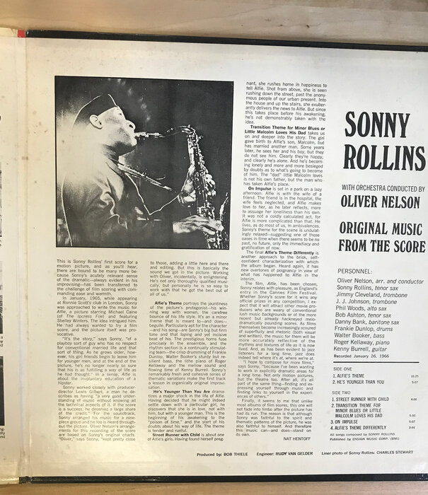 Sonny Rollins - Alfie - A9111 - Vinyl LP (USED)