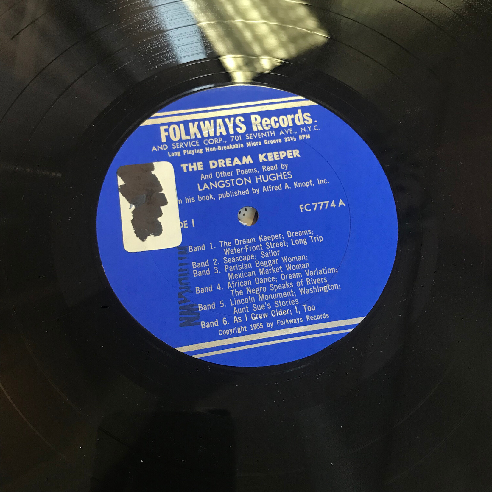 Langston Hughes - The Dream Keeper (RE) - FC 7774 - Vinyl LP (USED)