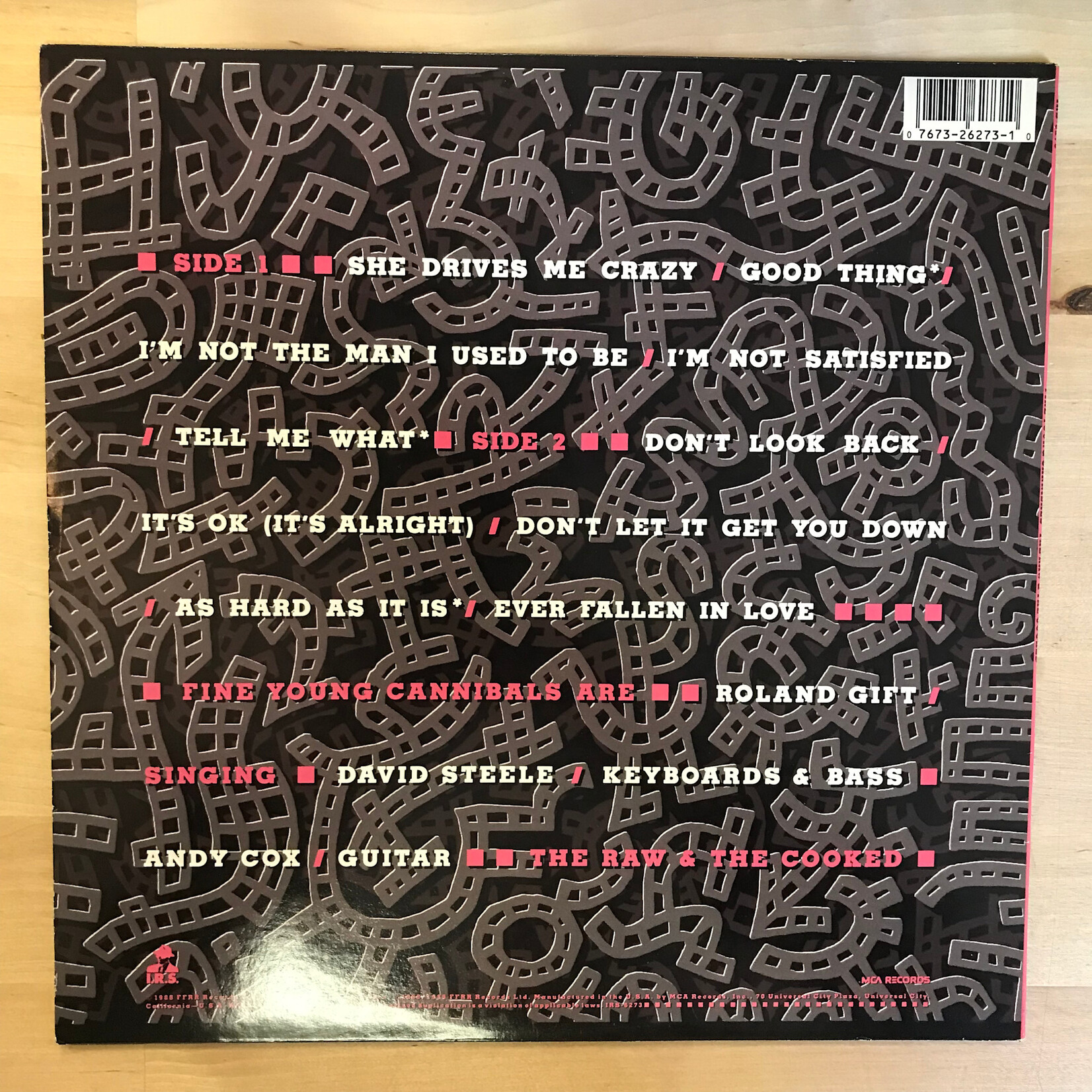 Fine Young Cannibals - Raw And The Cooked - IRS6273 - Vinyl LP (USED)