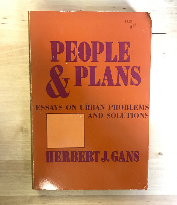 Herbert J. Gans - People & Plans - Paperback (USED)