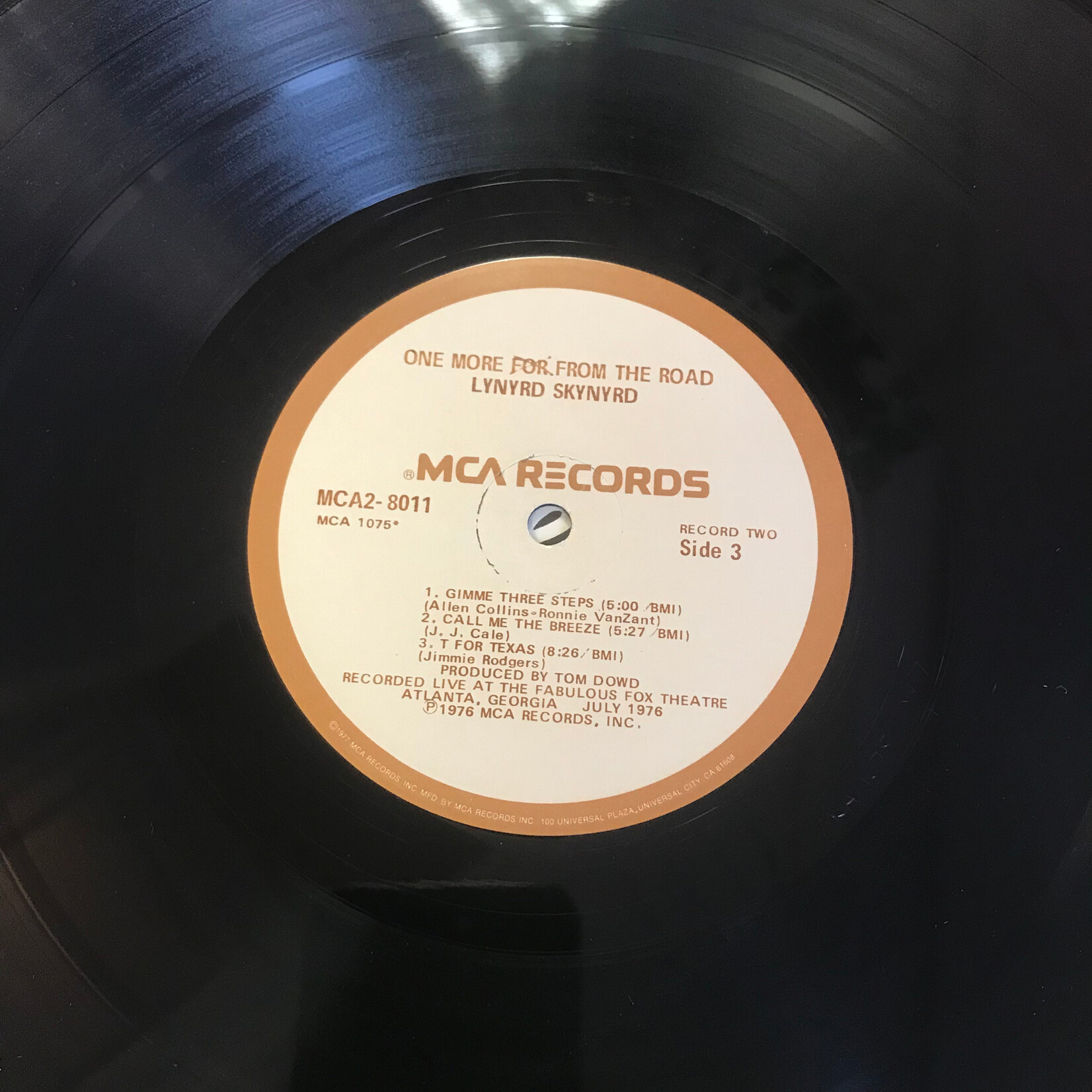 Lynyrd Skynyrd - One More From The Road - MCA2 8011 - Vinyl LP (USED)