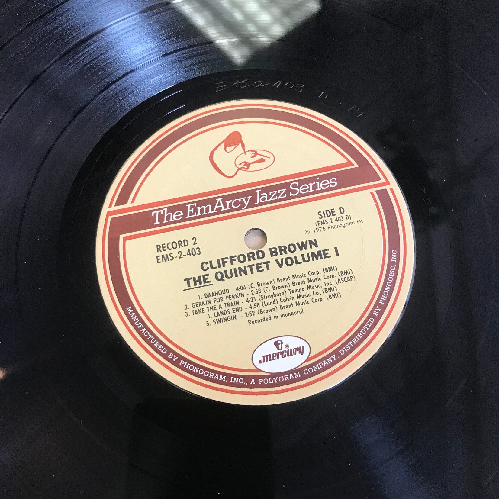 Clifford Brown - The Quintet Vol. 1 - EMS 2 403 - Vinyl LP (USED)