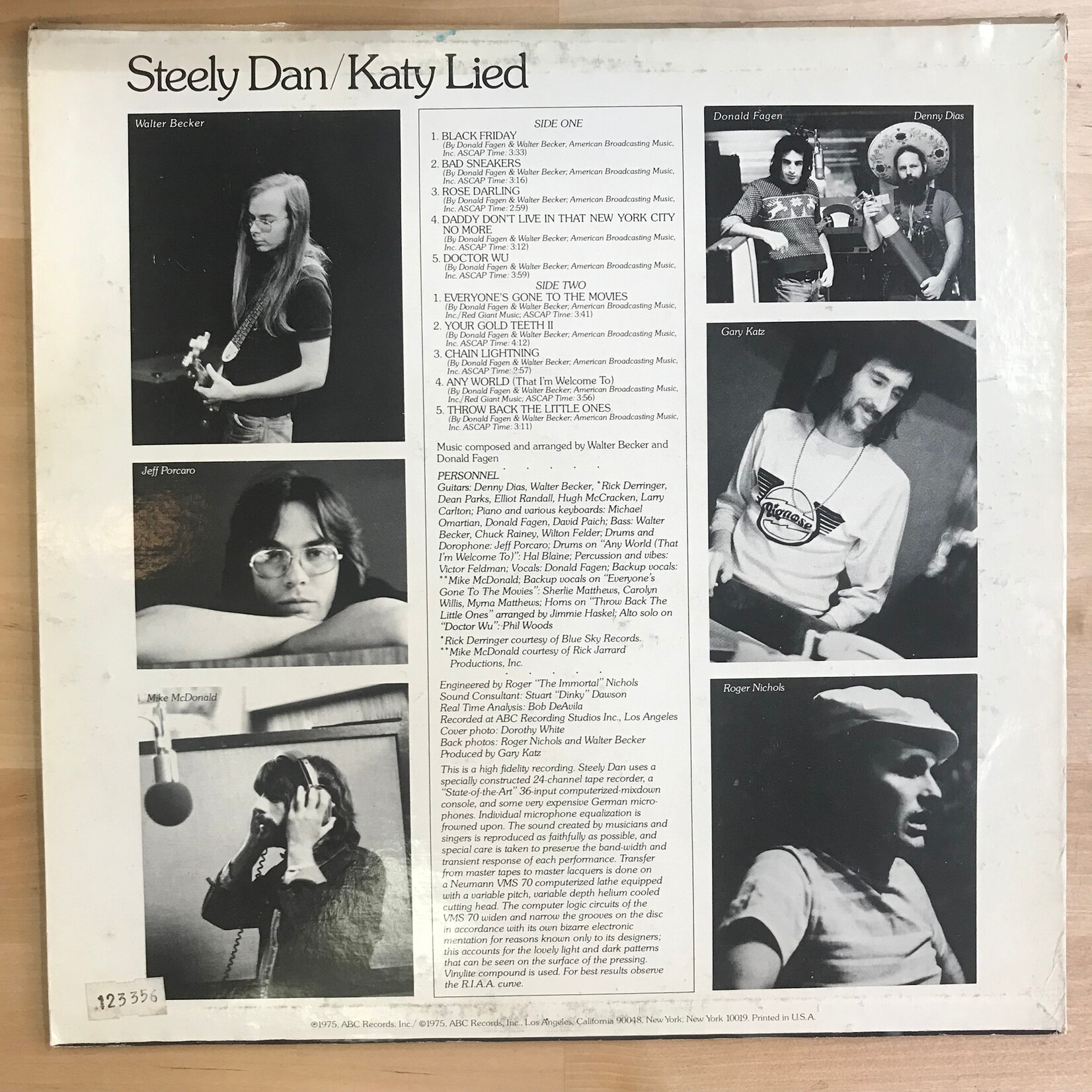 Steely Dan - Katy Lied - ABCD 846 - Vinyl LP (USED)