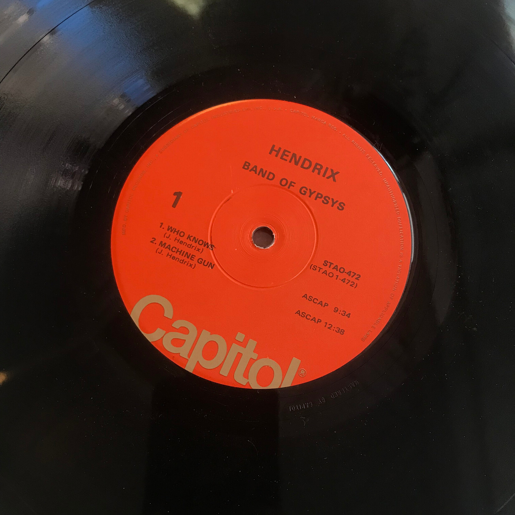 Jimi Hendrix - Band Of Gypsys (RE) - STAO 472 - Vinyl LP (USED)