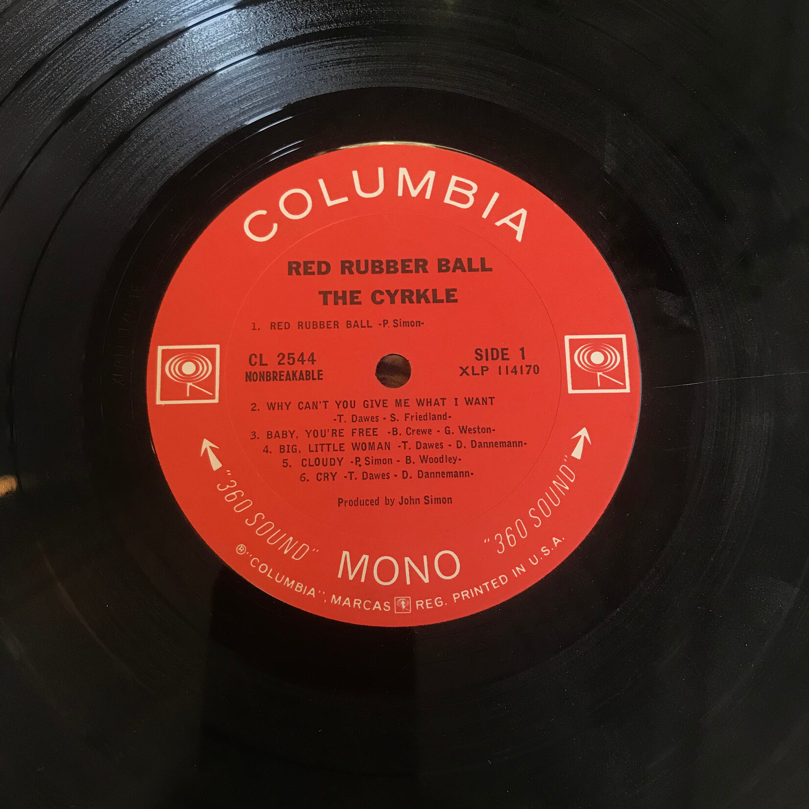 Cyrkle - Red Rubber Ball - CL2544 - Vinyl LP (USED)