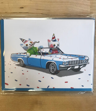 Convertible Cats - Greeting Card (NEW)