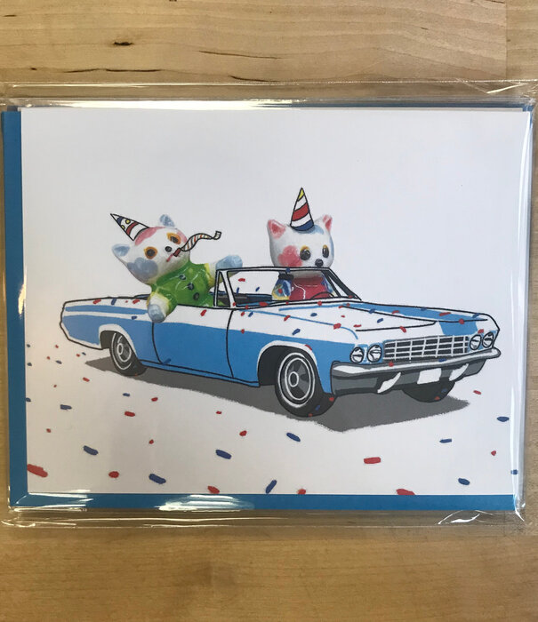 Convertible Cats - Greeting Card (NEW)