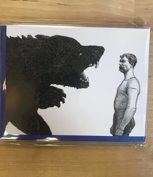 Man Vs. Bear - Greeting Card (NEW)